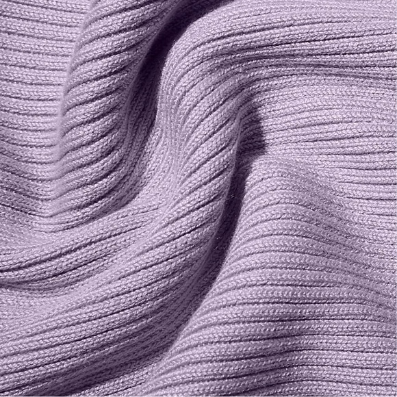 New Boston Proper Half Zip Up Sweater Ribbed Purple - Picture 2 of 8